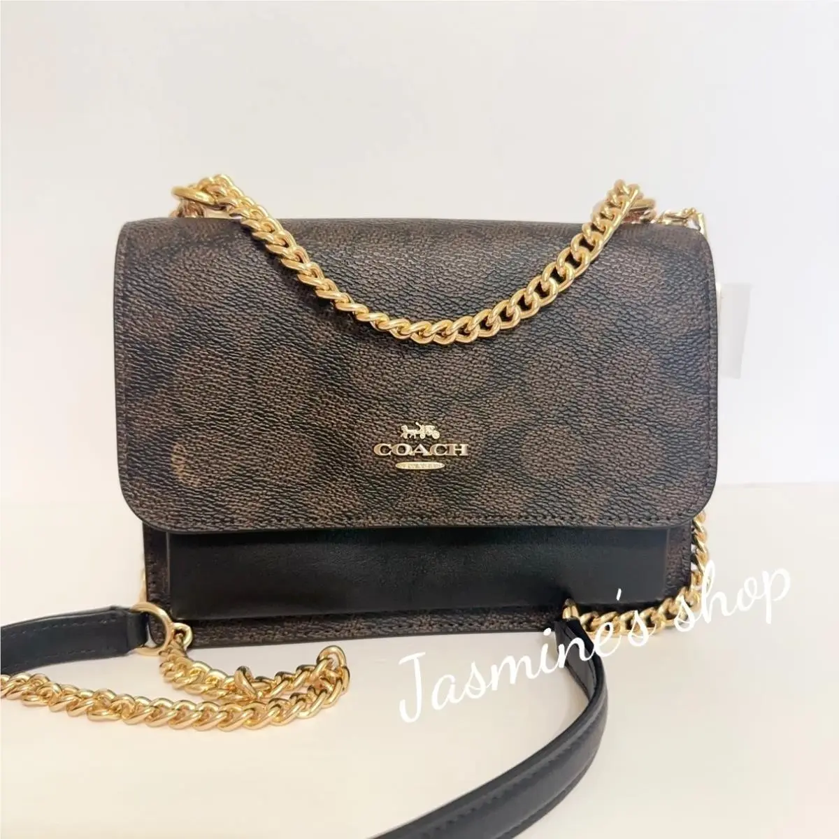 Mini Klare Crossbody Bag In Signature Canvas CW206 walnut /black by Coach