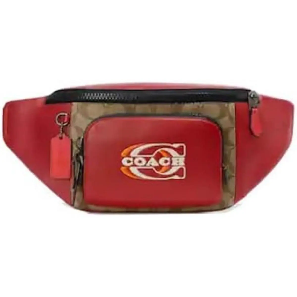Men`s Warren Belt Bag CE870 QB/1941 Red Khaki Multi by Coach