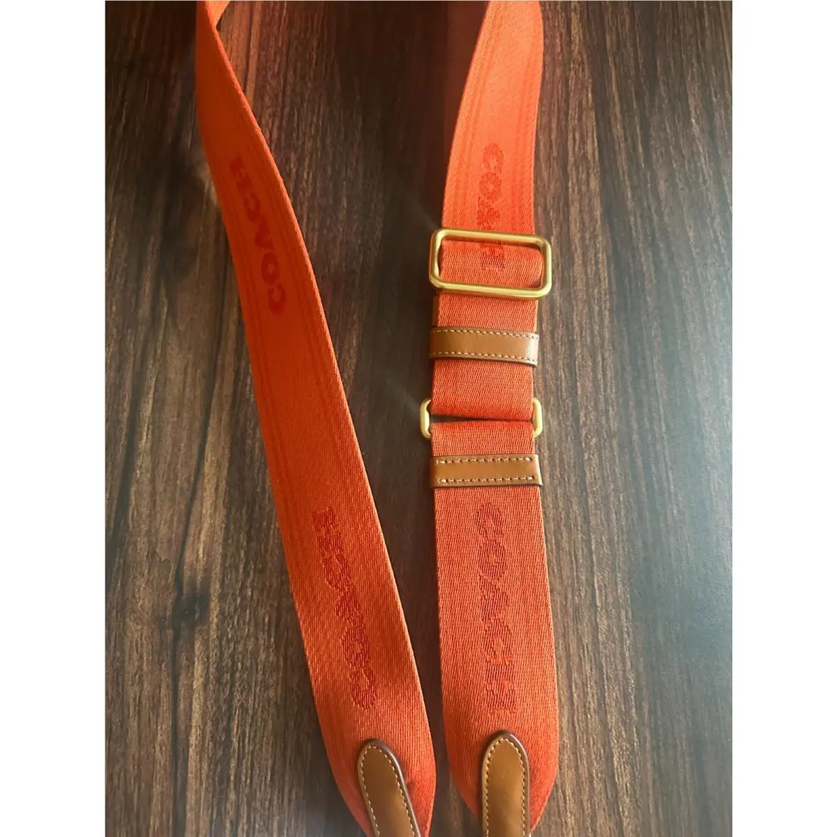 Coach  bag   - PICK: Webbing Strap Crossbody Brass/Orange Rust Multi CK 0