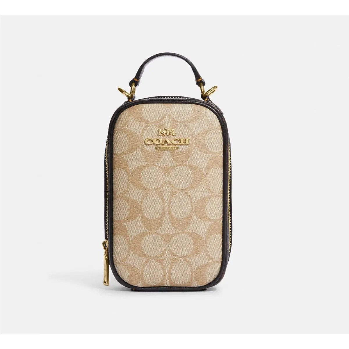 Coach Eva Phone Crossbody In Blocked/colorblock Signature Canvas