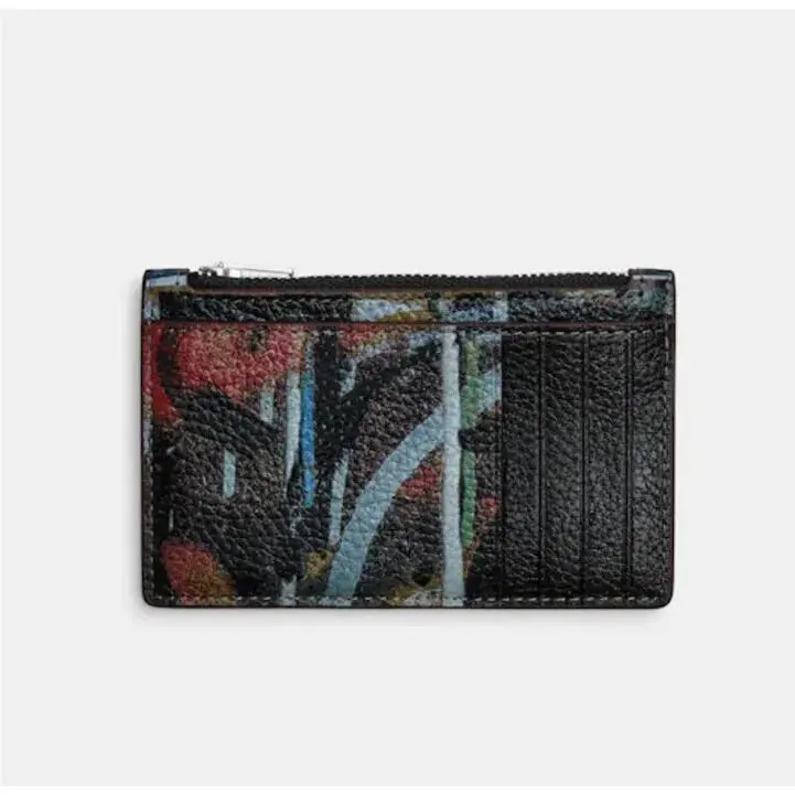 X Mint + Serf Leather Mini Tote Dust Bag Zip Cardcase or 2 Pc. Set 2 pc Cardcase +Tote + Dust bag Graffiti Blk multi by Coach