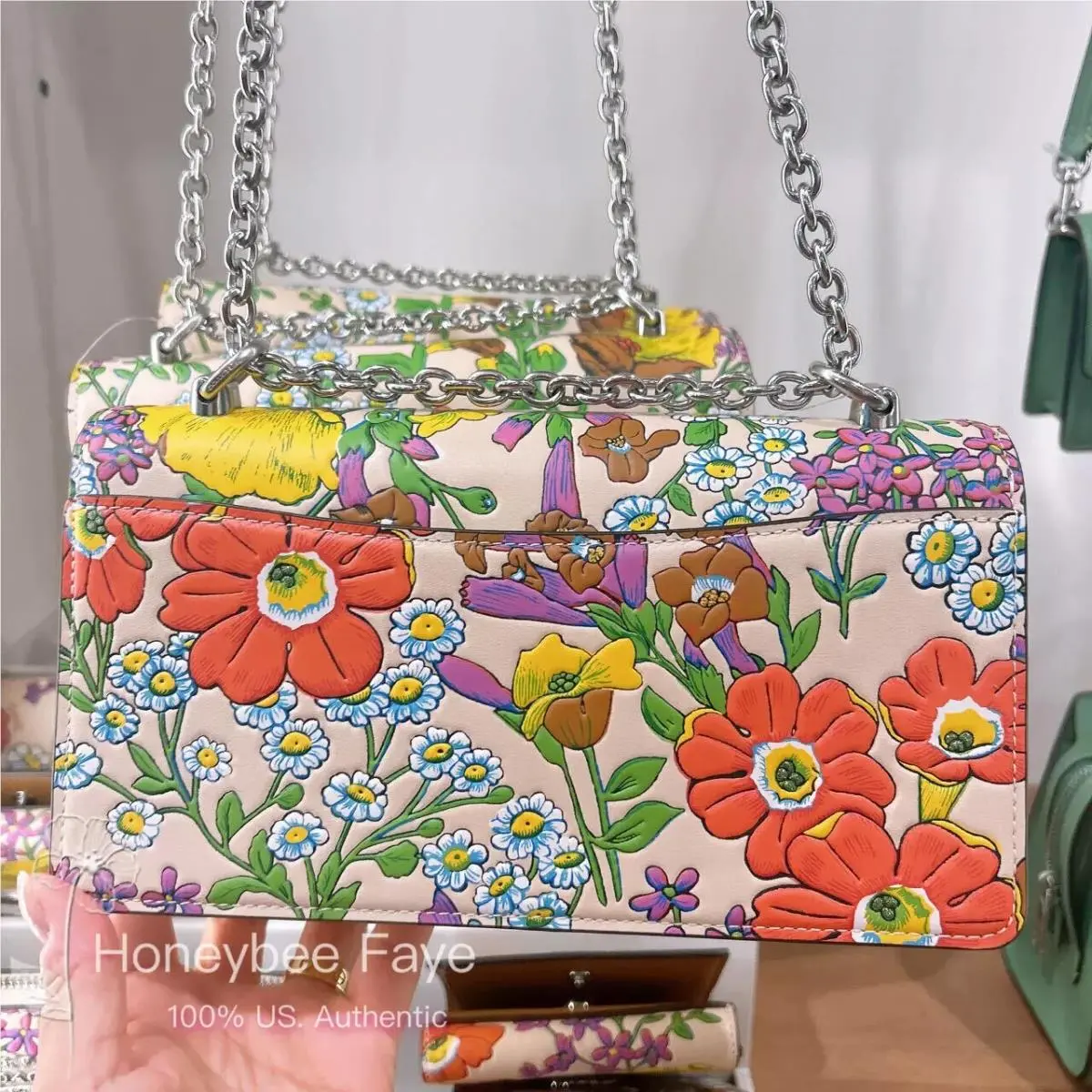 Coach  bag  - CV948 Gold/Dark Cypress Multi, Exterior: Multicolor