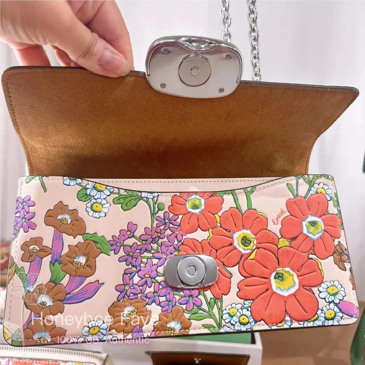 Coach  bag  - CV948 Gold/Dark Cypress Multi, Exterior: Multicolor