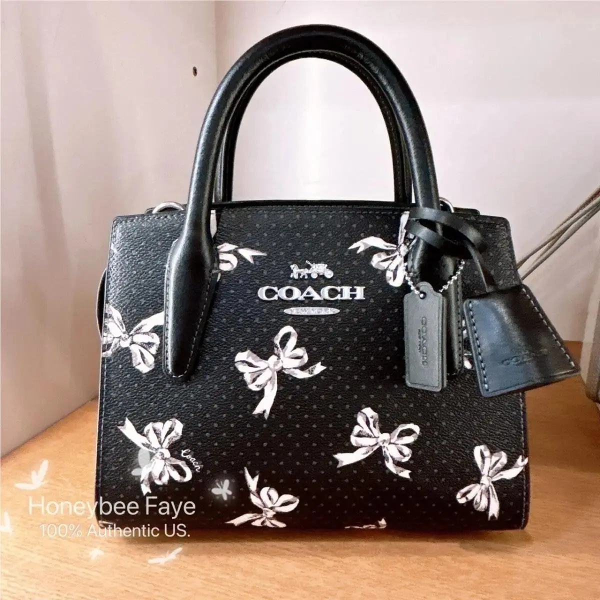 Andrea Carryall Bag In Signature Jacquard/ Canvas CP081/CR105/CT766 CAA77 Silver/Black Multi by Coach