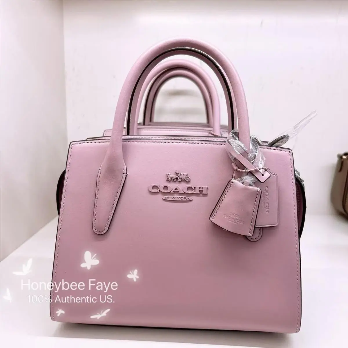 Andrea Carryall Bag In Signature Jacquard/ Canvas CP081/CR105/CT766 CP081 Silver/Lilac by Coach