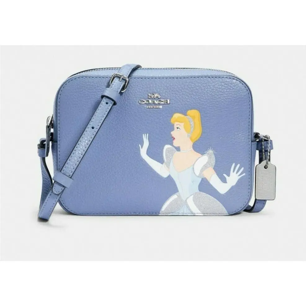 Disney X  Mini Camera Bag Choices Cinderella or 2-piece Cinderella Set Cinderella blue blonde  Sv/Periwinkle Multi new by Coach