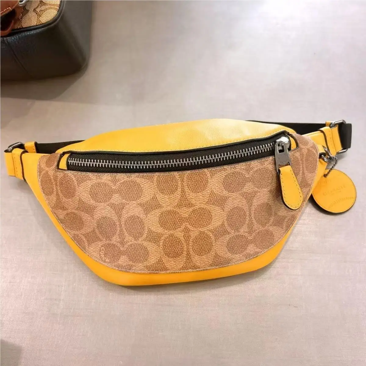Warren Mini Belt Bag CR374/CY886/CAX43/CAX42 CAX42 Tan/Buttercup by Coach