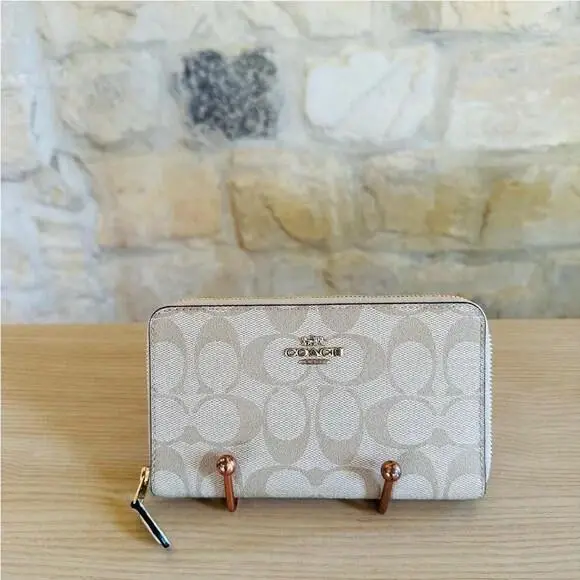 X Disney Sleeping Beauty City Zip Tote Signature Coated Canvas Wallet by Coach