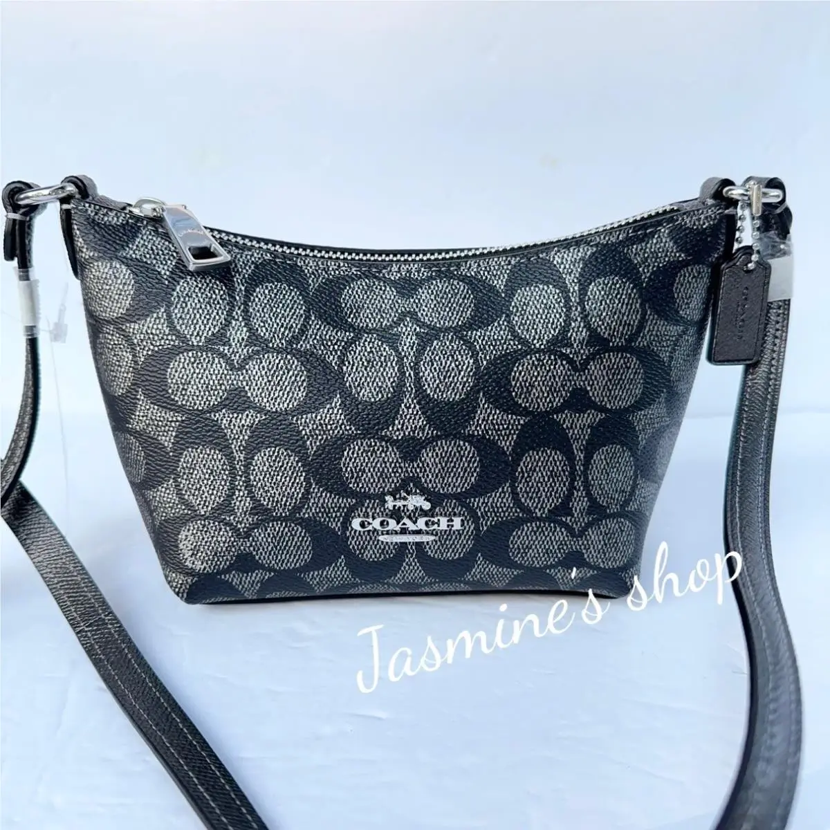 Coach Zip Top Crossbody Bag In Signature Canvas CW338 2 Color Opt