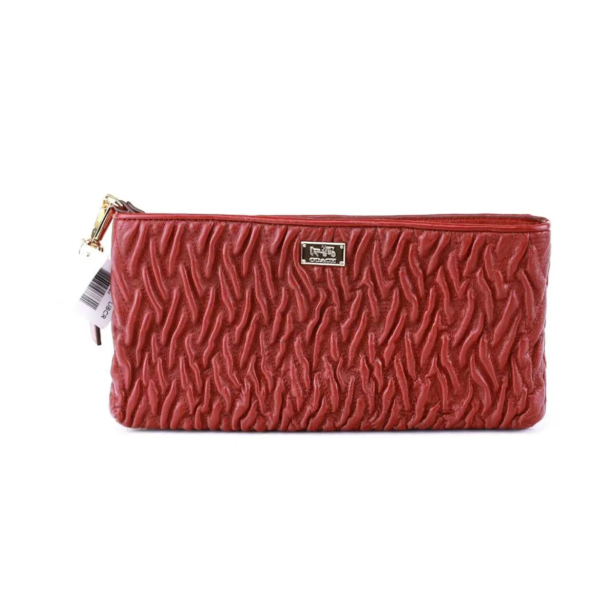 Multi Color Wristlet Wallet Many Designs Gathered Leather Wine by Coach