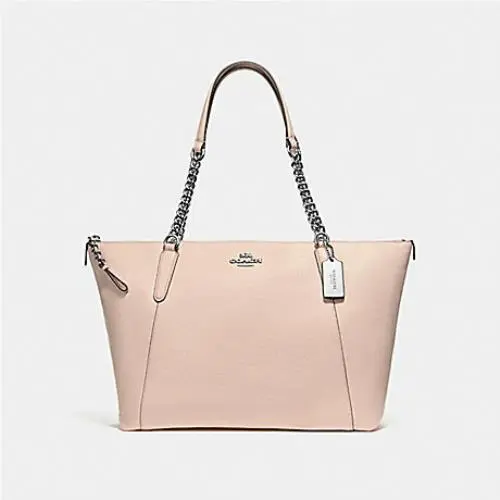 Ava Leather Tote F30247 F57526 F58318 Light Pink by Coach