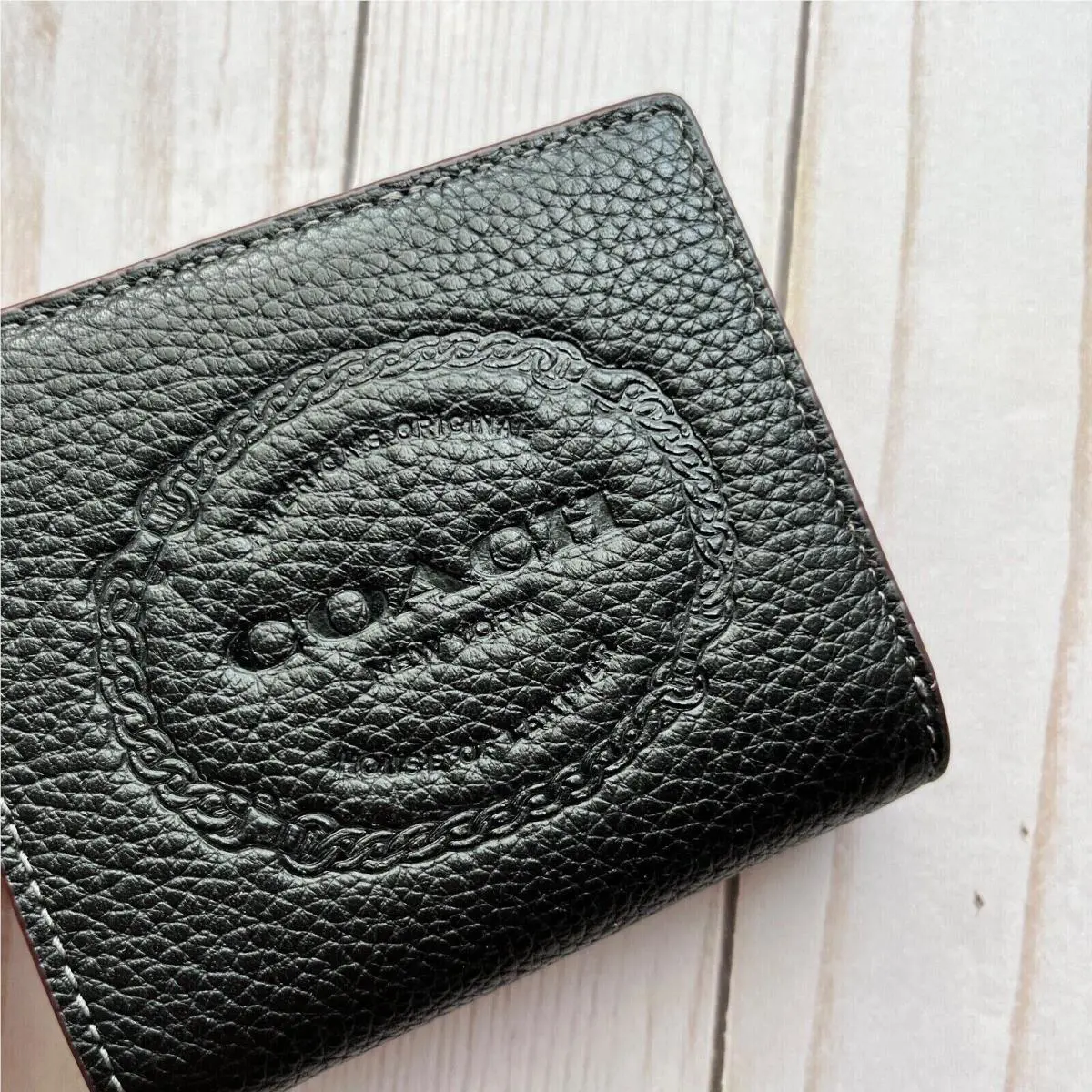 Coach wallet - Multicolor, way: Crocodile Embossed Leather - Flax - C6092