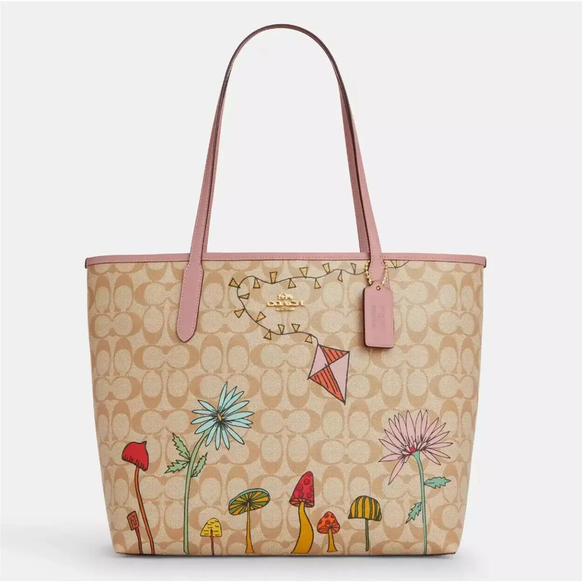 Coach X Observed By Us City Tote Bag In Signature Canvas CU392