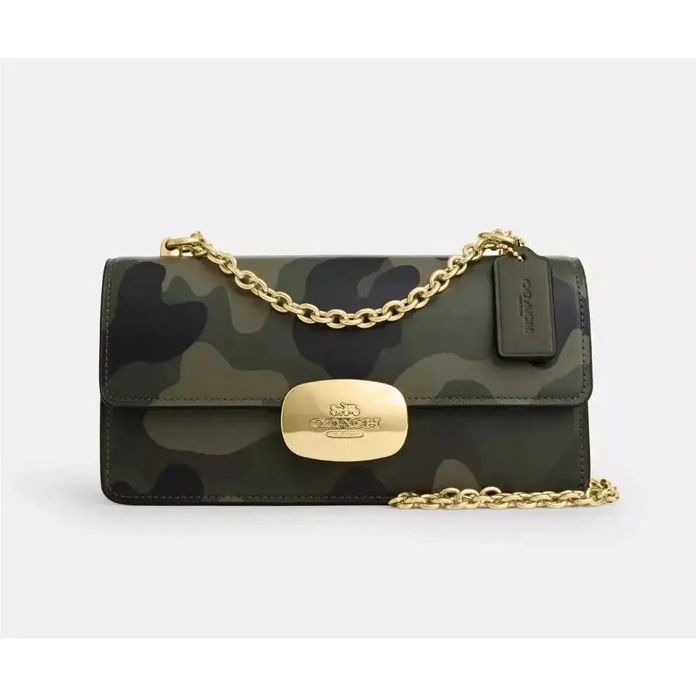 Coach Eliza Flap Crossbody Bag with Camo Print CV948