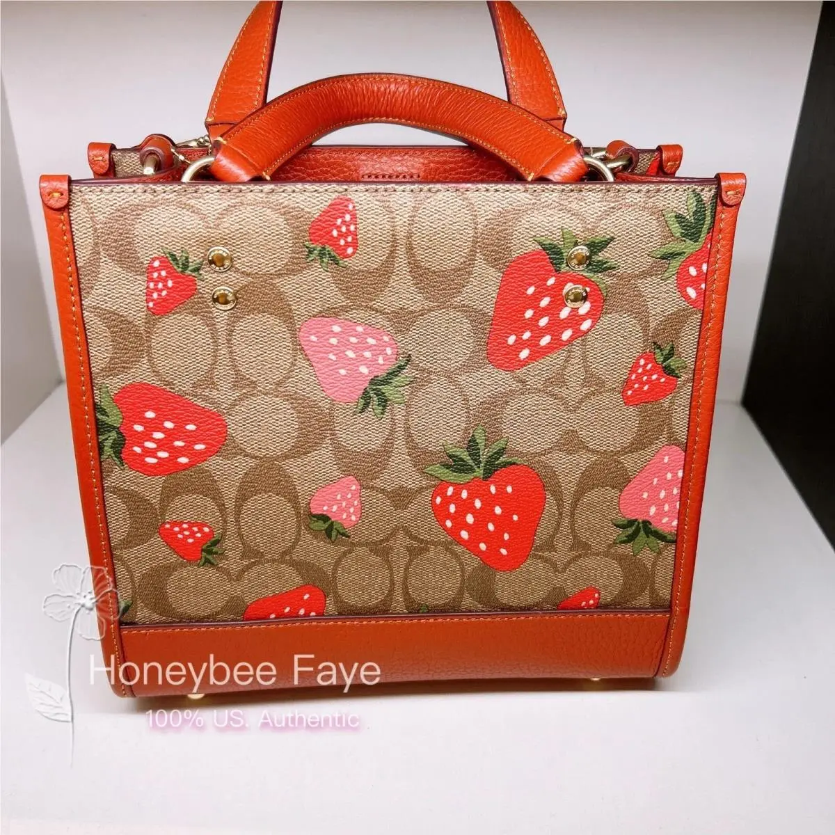 Dempsey Tote 22 In Signature Jacquard c8417/C5637/CJ576 CH324 Gold/Khaki Multi by Coach