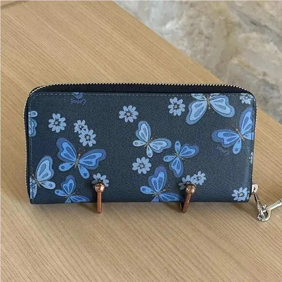 Butterfly Court Medium Midnight Navy Backpack/wallet Option Wallet by Coach