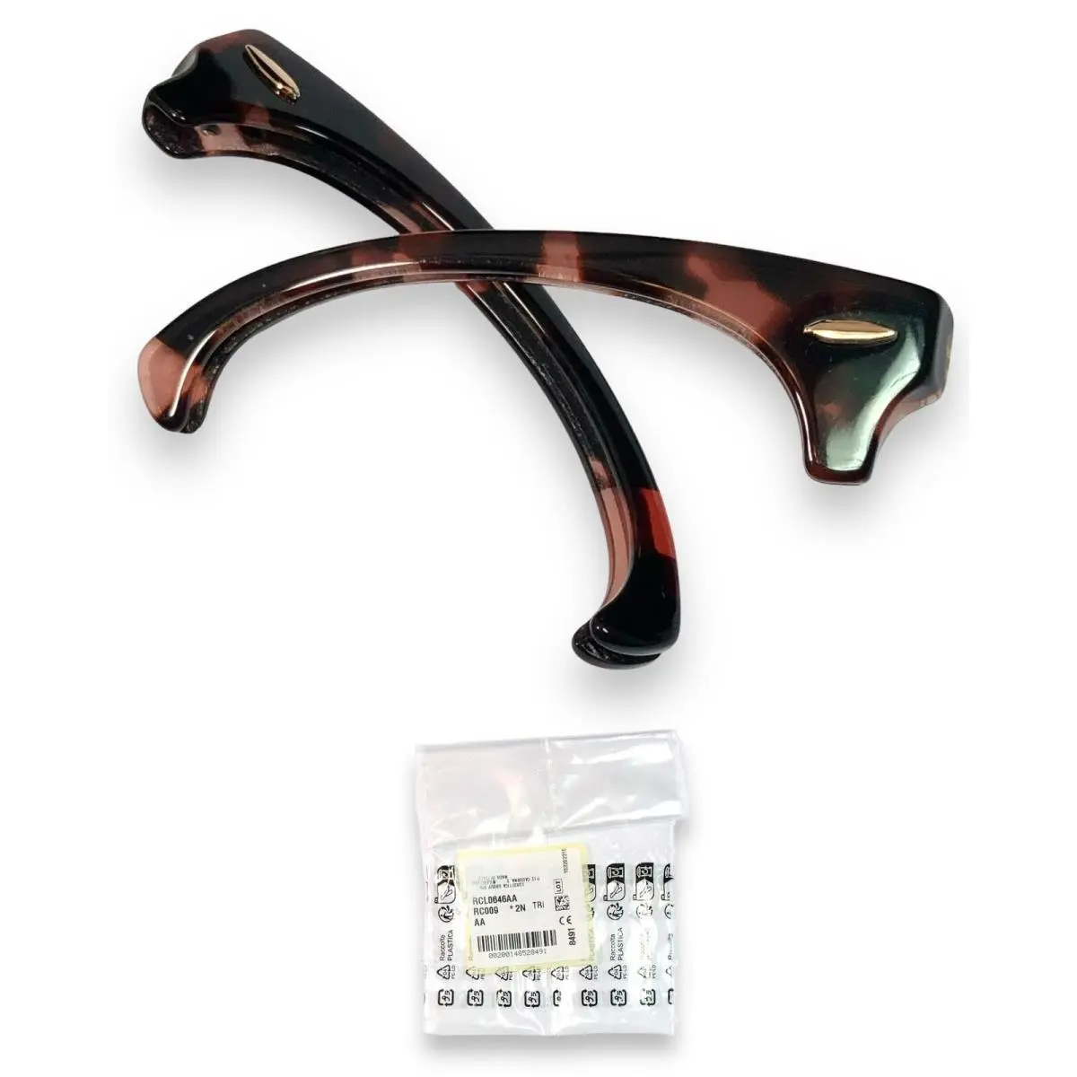 Ray Ban RB3916 Clubmaster Square Replacement Havana Front Plastic Browbar 52mm by Ray-Ban