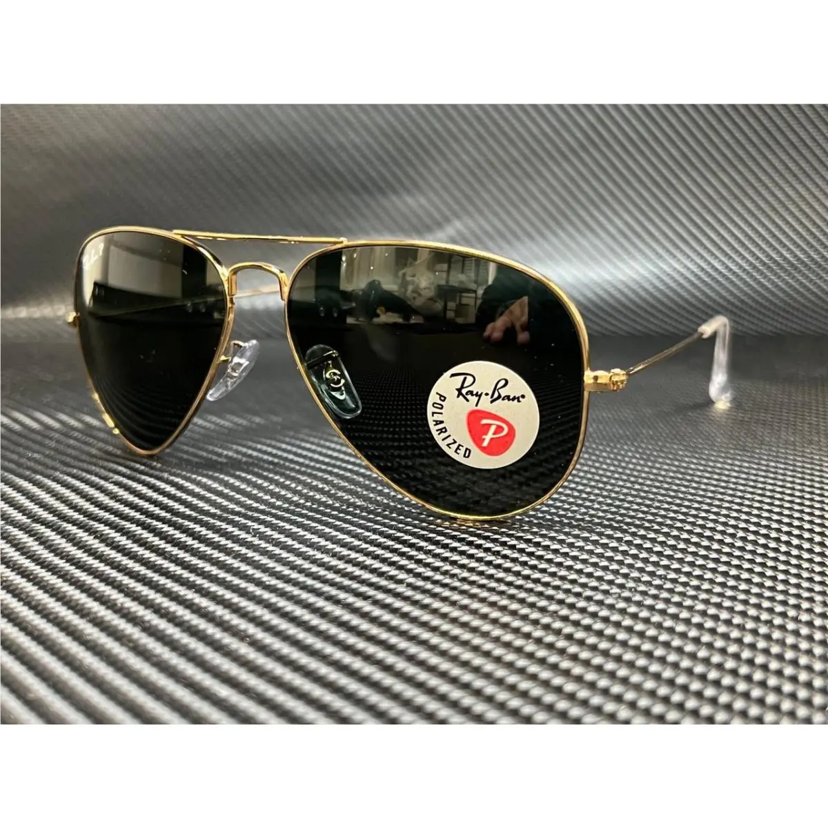 Ray Ban RB3025 001 58 Gold Aviator 62 mm Unisex Sunglasses - Frame: Gold, Lens: Green