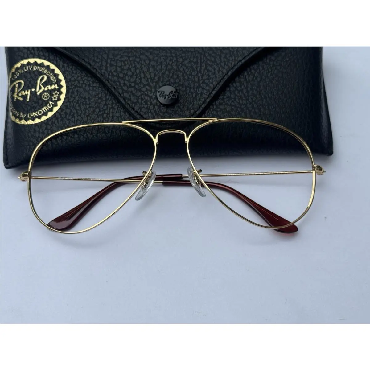 Ray-ban RB3025 001/51 Aviator Polished Arista Gold Frame NO Lenses Sunglasses 58