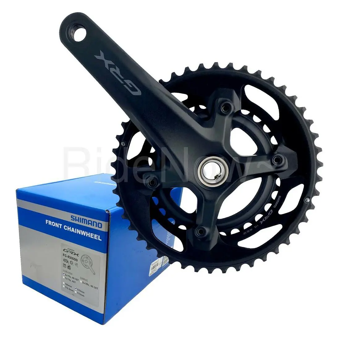 Shimano Grx 165/170/172.5mm 46-30T 2x11 Speed FC-RX600 Crankset Chainwheel