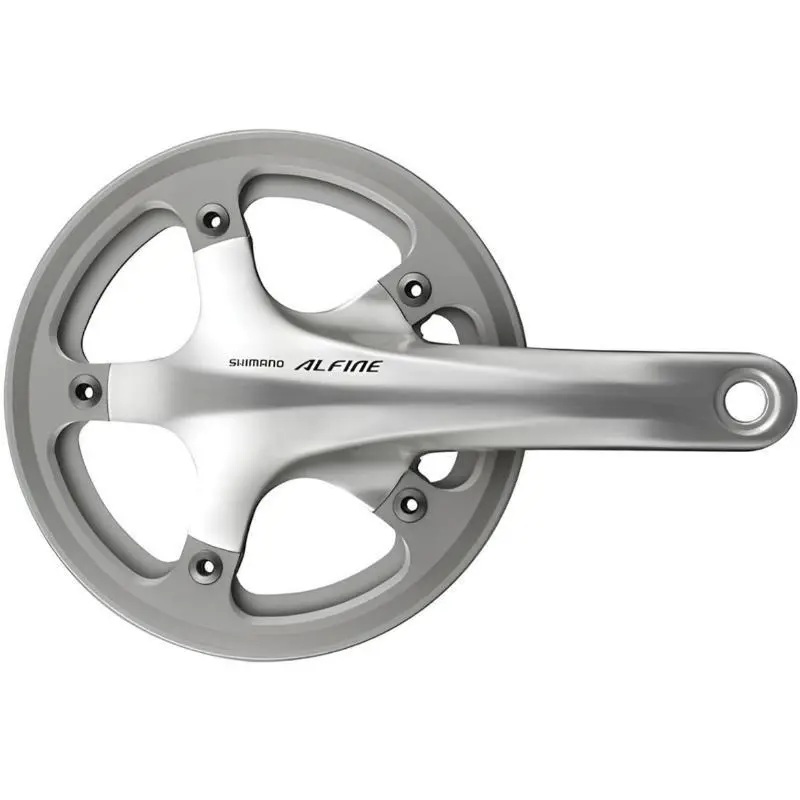 Shimano Alfine FC-S501 Crankset with Chain Guard 39T - 42T Silver 45T Black