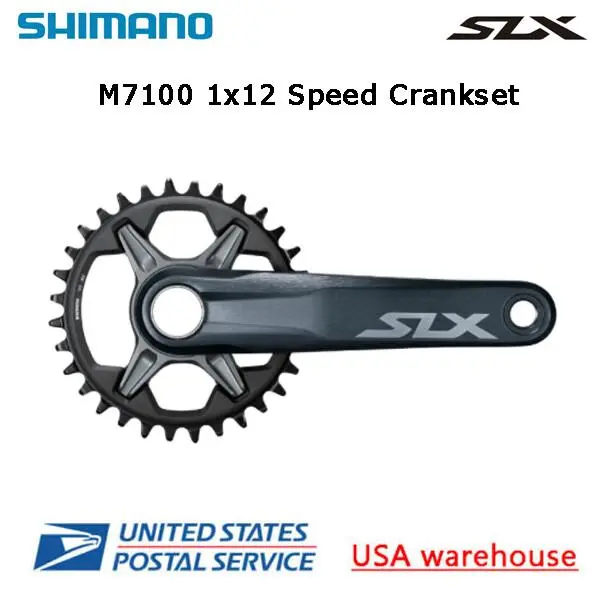 Shimano Slx FC-M7100 1x12 Speed Hollowtech II Crankset 170mm 175mm 32T 34T Mtb