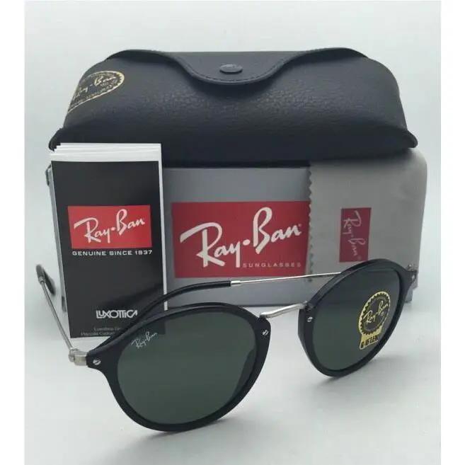 Ray-ban Sunglasses Icons RB 2447 901 49-21 Black Gunmetal w/G15 Green Lens