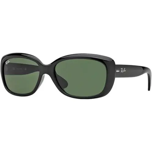 Ray-ban Jackie Ohh RB4101 601 Women`s Sunglasses - Green - Frame: Black, Lens: Green