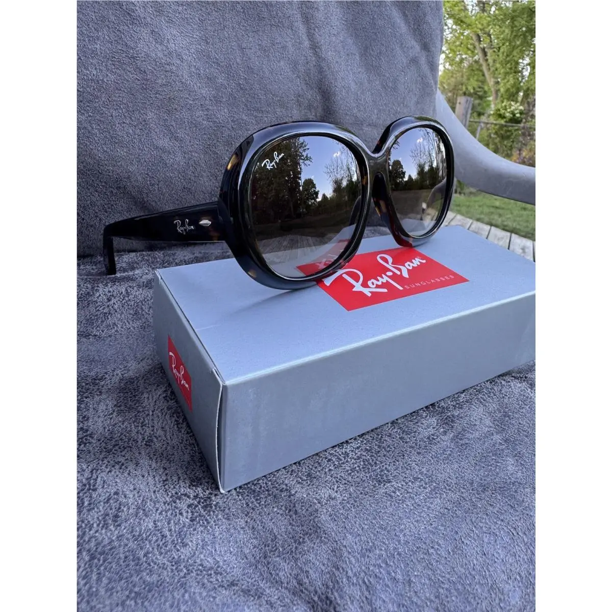Ray-ban Jackie Ohh II Tortoise/ Gradient Brown 60mm Sunglasses RB4098