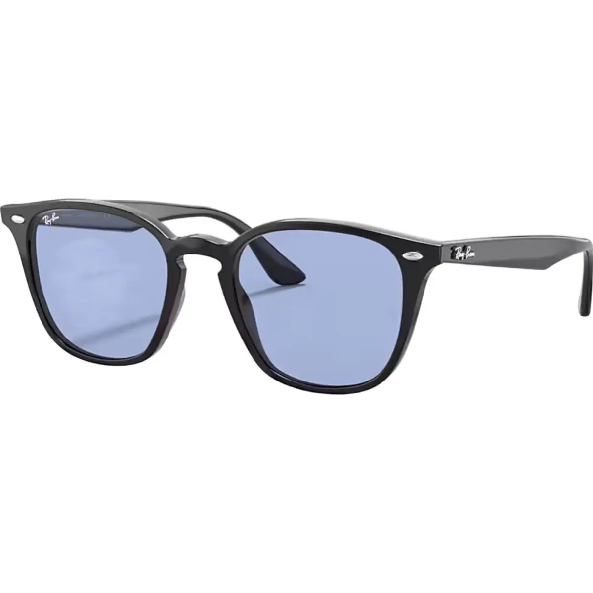 Ray-ban Adult Rb4258 Polished Black/blue Classic 52mm Sunglasses - Frame: Polished Black, Lens: Blue Classic