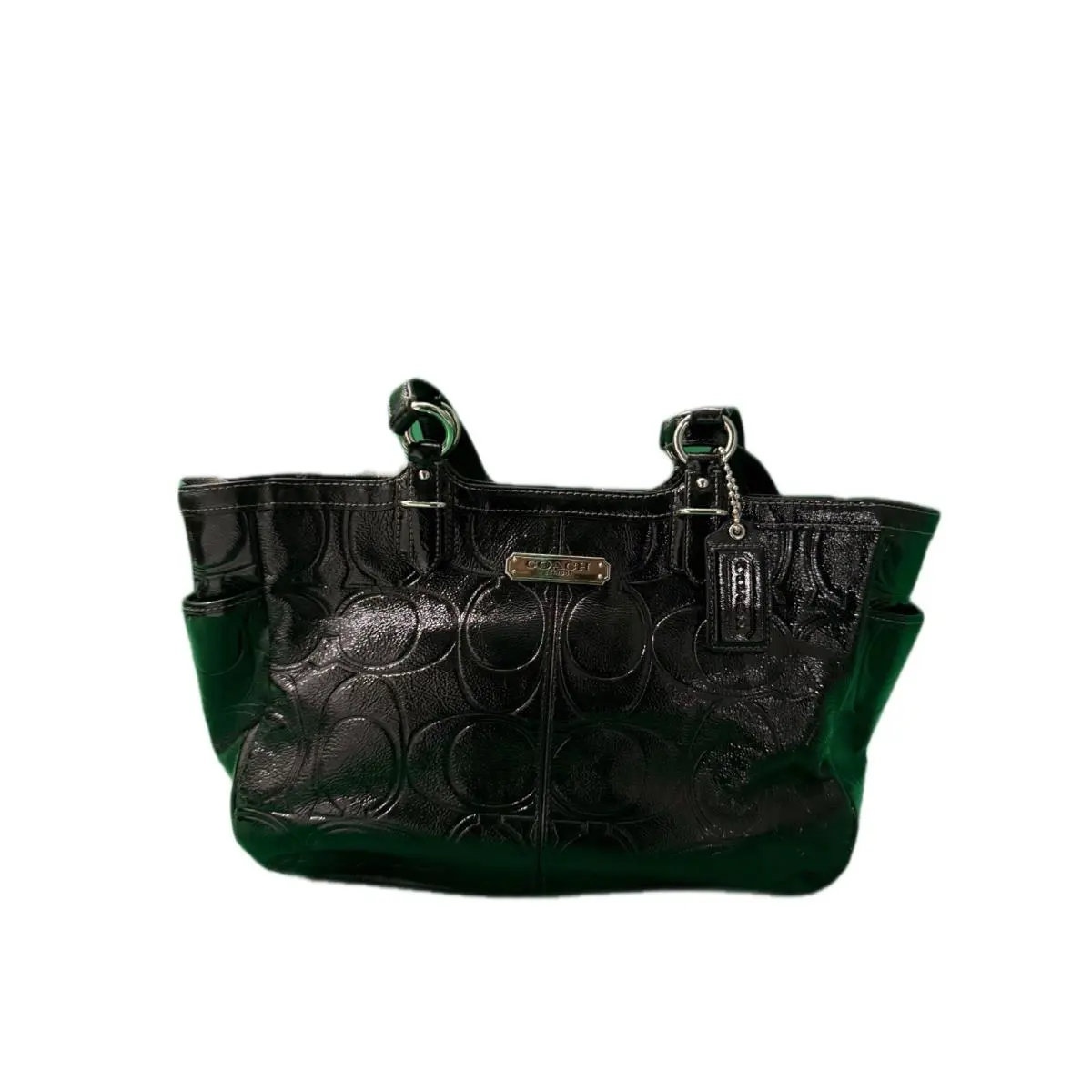 Coach F19462 Black Patent Tote