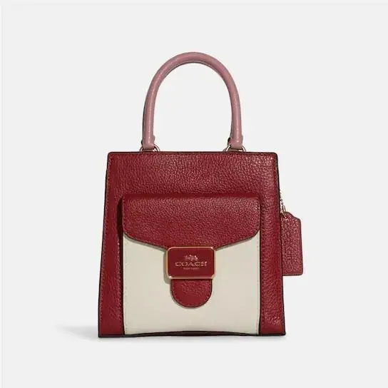 C6994 Women`s Mini Pepper Crossbody Colorblock Pebble Leather by Coach