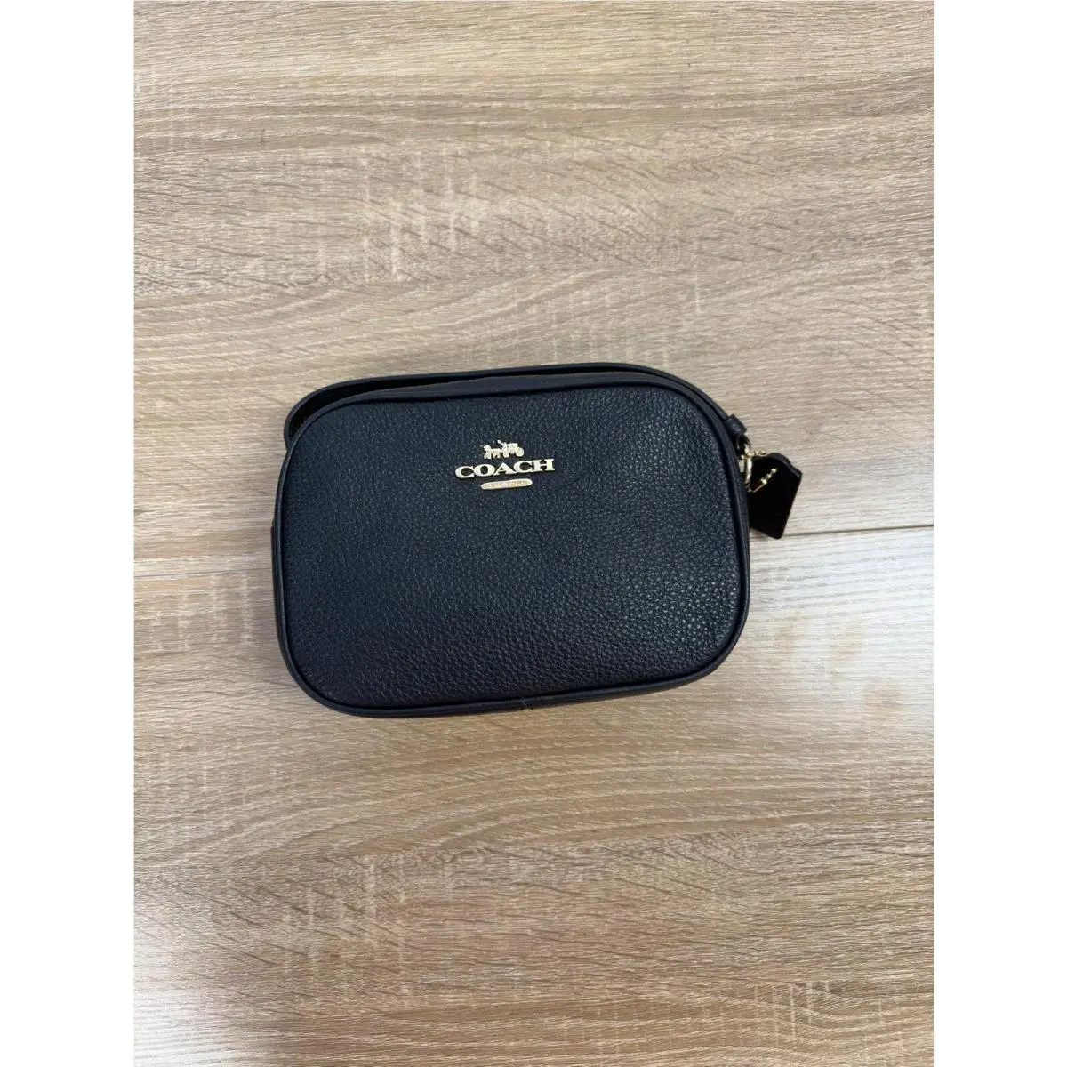 Coach Mini Jamie Leather Purse - Black Camera Handbag Gift - W/tags