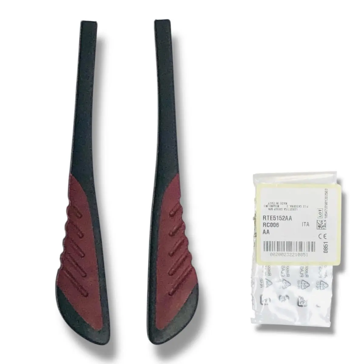 Ray Ban RB3726M RX6516M Scuderia Ferrari Black /burgundy Replacement Temple Tip by Ray-Ban