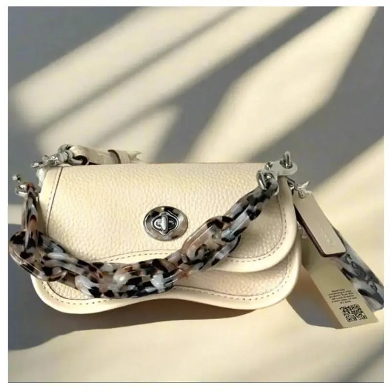 Coach Coachtopia Mini Wavy Dinky CQ852 Cloud White Leather Crossbody