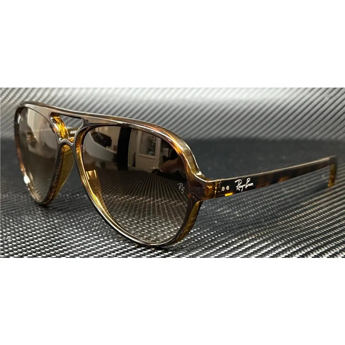 Ray Ban RB4125 710 51 Havana Brown Gradient Men`s 59 mm Sunglasses - Frame: Brown, Lens: Brown