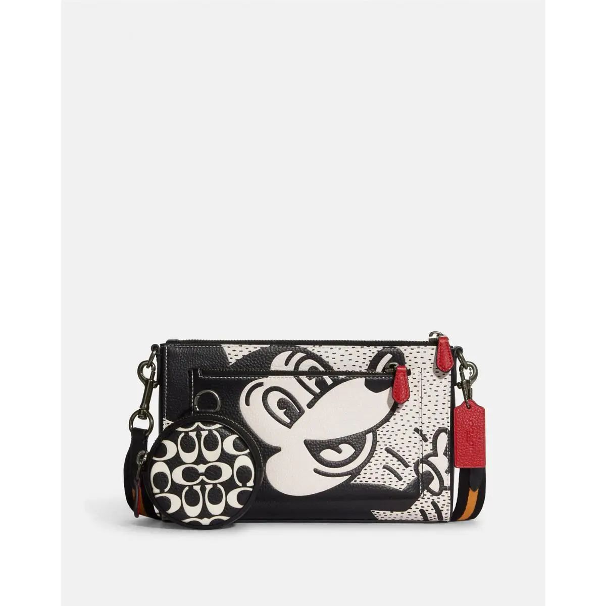 Coach C6913 X Keith Haring Disney Mickey Mouse Holden Crossbody Bag W/ Co