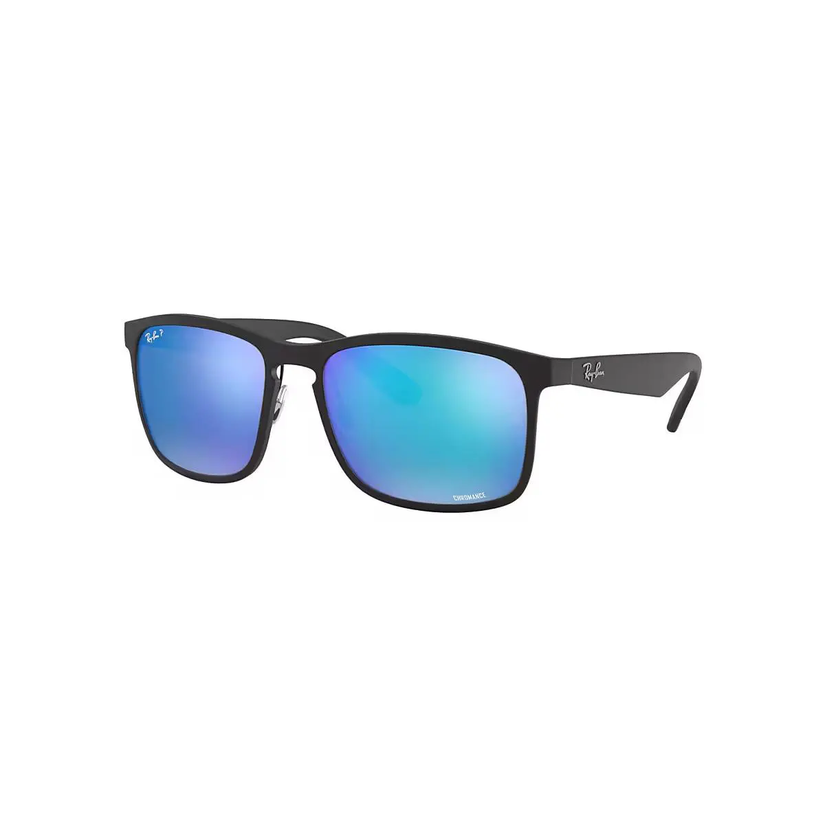 Ray-ban Chromance Polarized Blue Mirror Unisex Sunglasses 0RB4264-601SA158 - Frame: Black, Lens: Blue