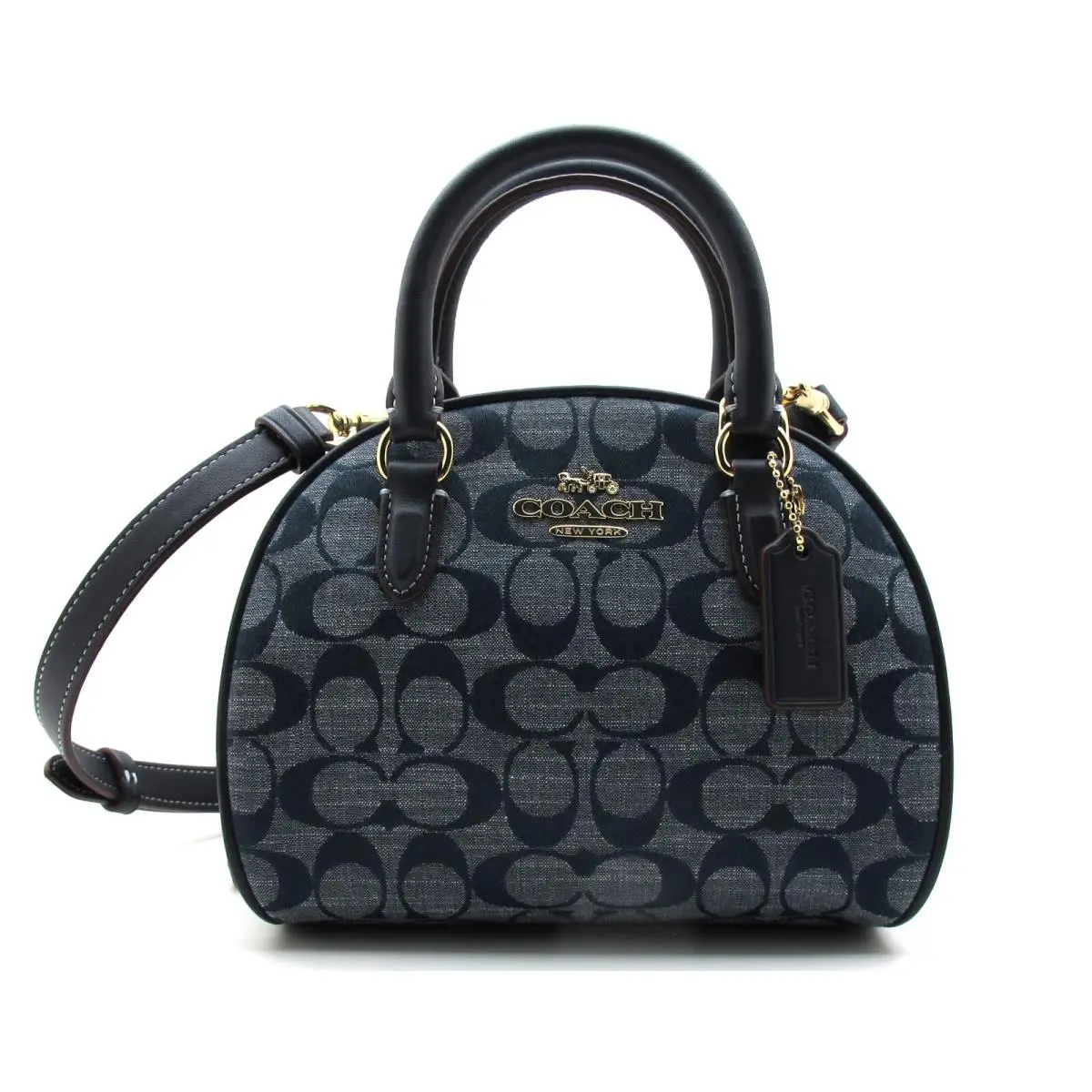 Sydney Signature Denim Chambray Shoulder Crossbody Denim by Coach