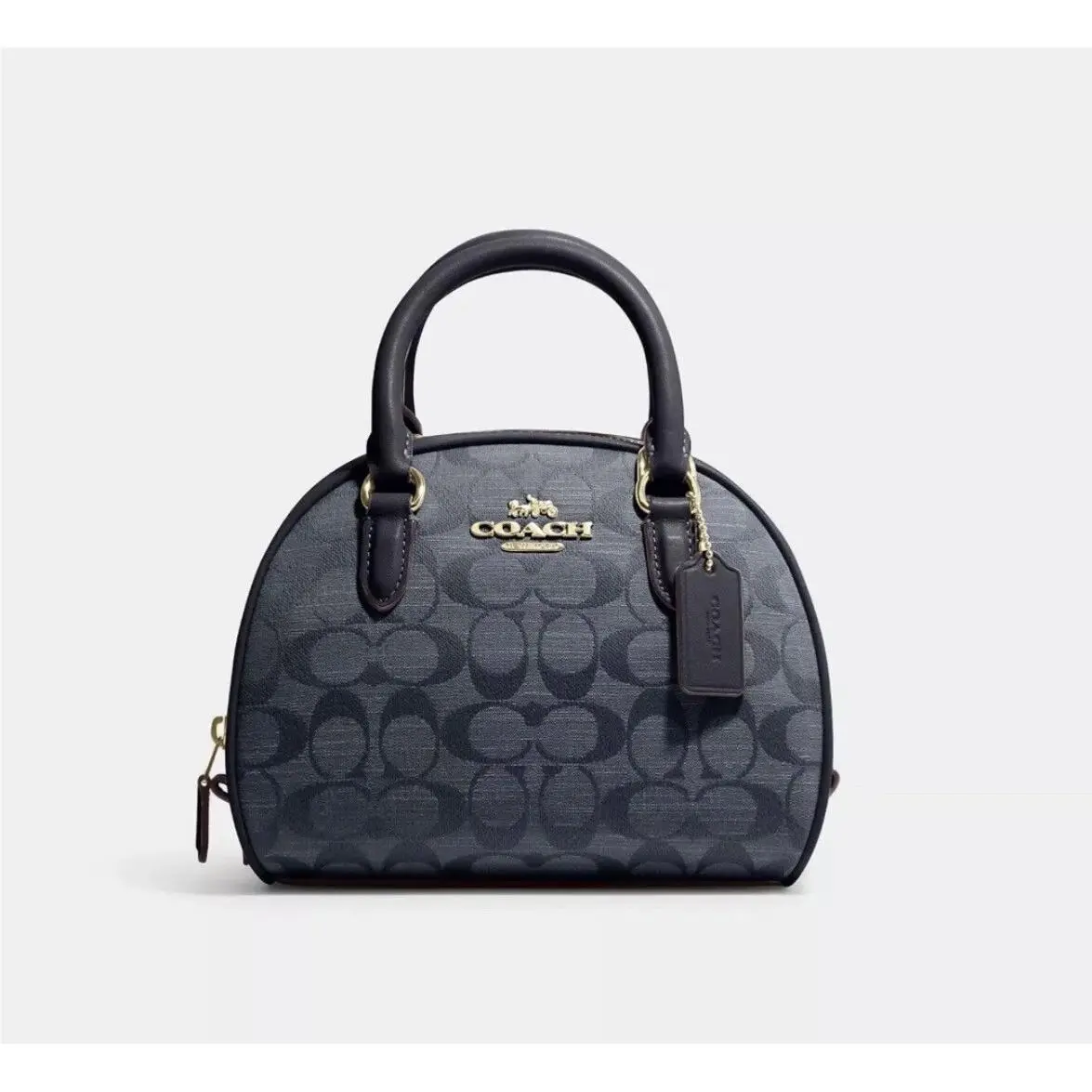 Coach Sydney Satchel In Signature Chambray Gold/denim Multi CH140