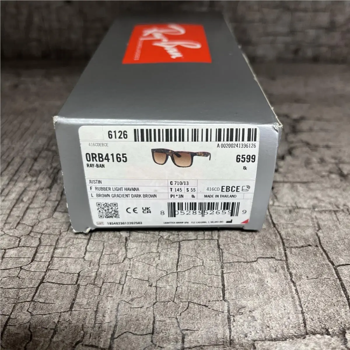 Ray-ban RB4165 Justin Classic Men`s Sunglasses Dark Brown