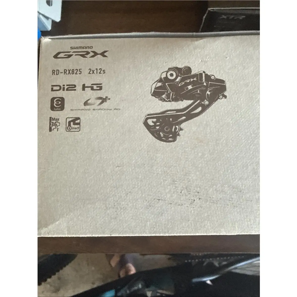 Shimano Grx RD-RX825 Di2 Rear Derailleur 12-Speed Long Cage with Clutch For 2x