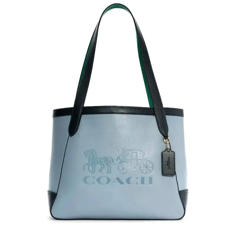 Coach Colorblock In Horse Carriage Leather Tote C5676 Bag
