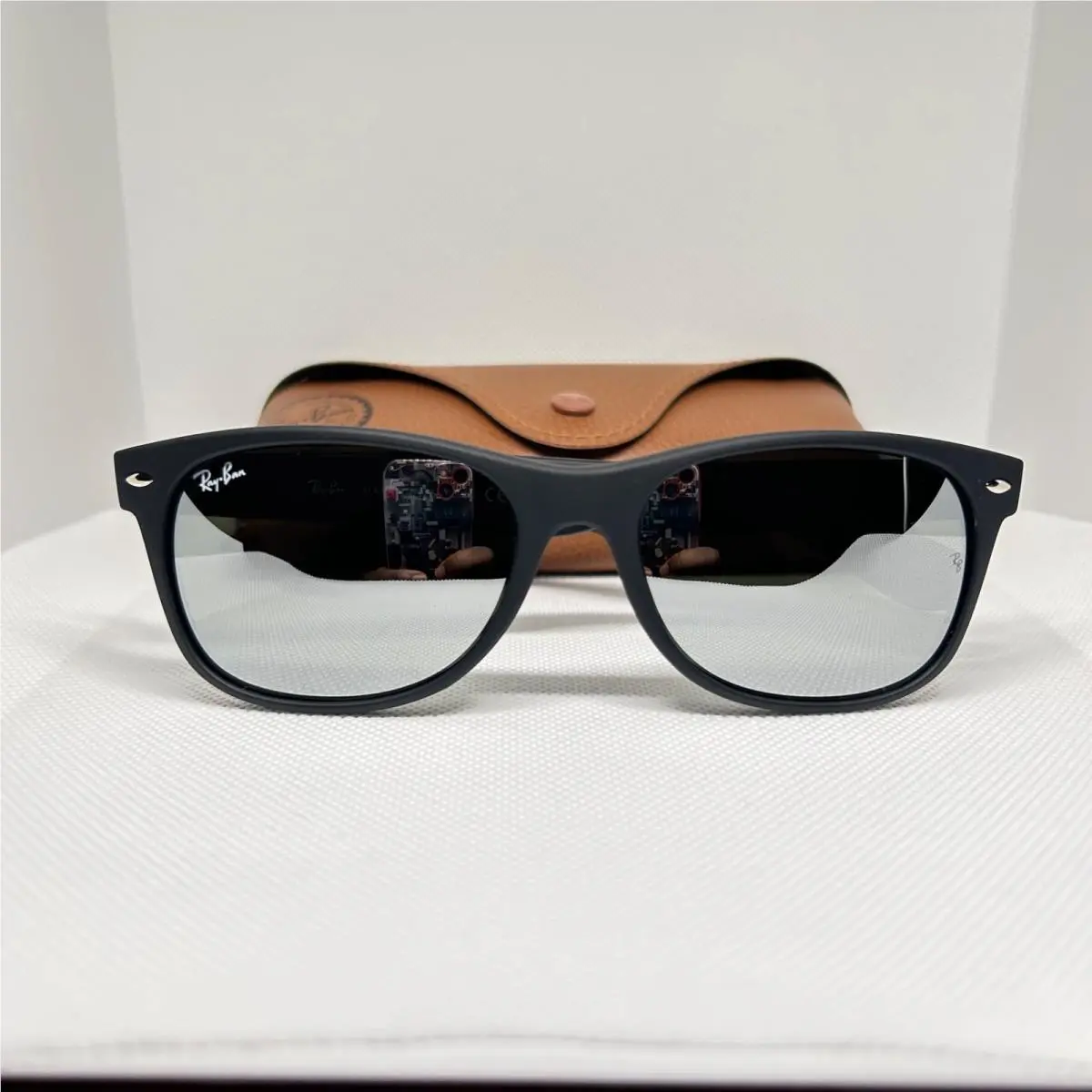 Ray-ban RB2132 622/30 Black Green Silver Mirrored Lens 55mm Sunglasses