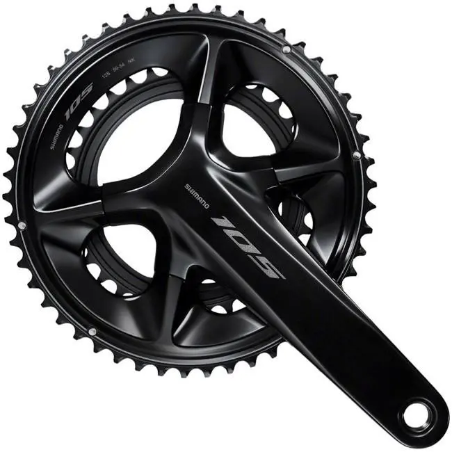 Shimano FC-R7100 105 Double Crankset - 12-Sp Hollowtech 2 175mm 50-34T Black