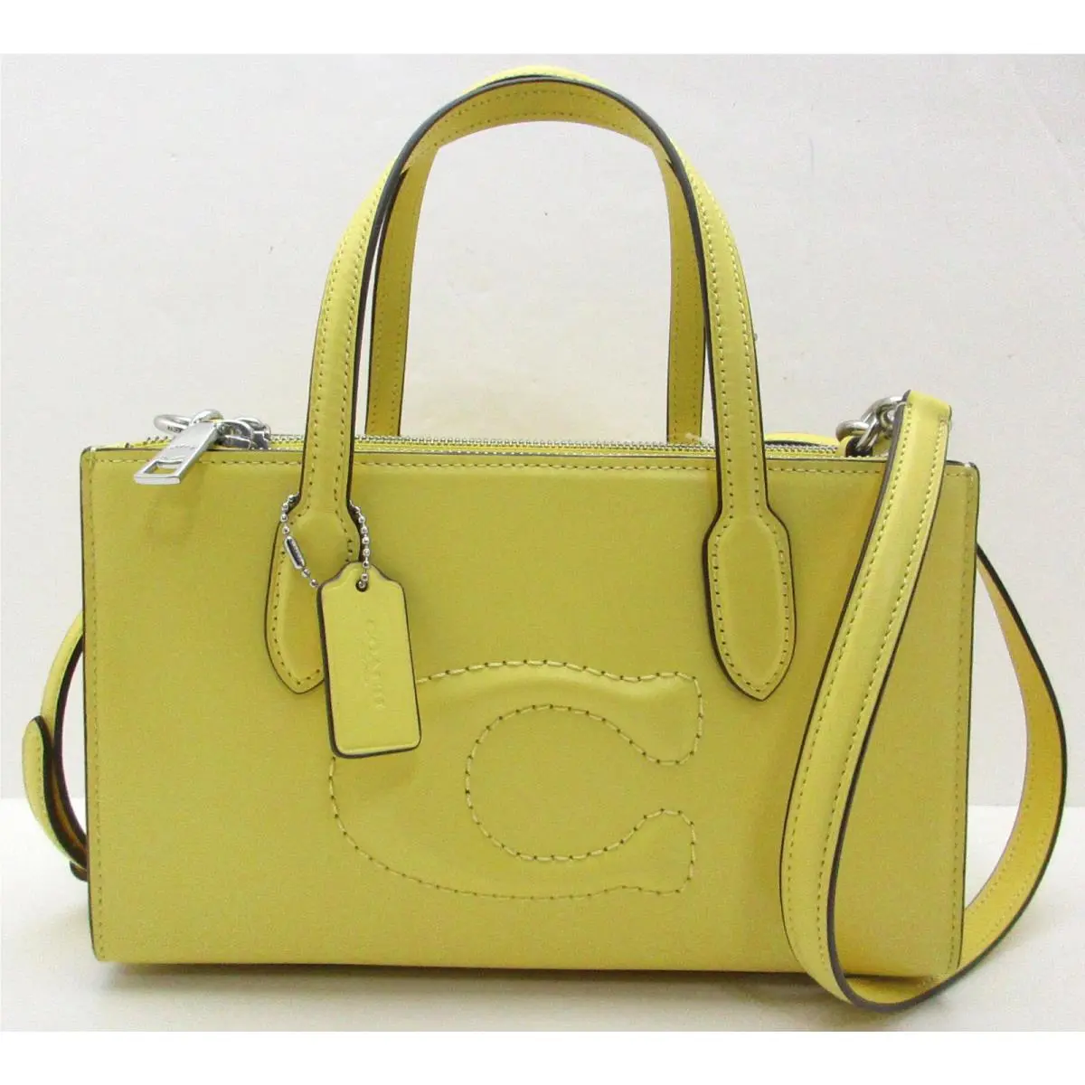Coach Nina Debossed C Logo Small Tote Crossbody/shoulder Leather Daisy CR097