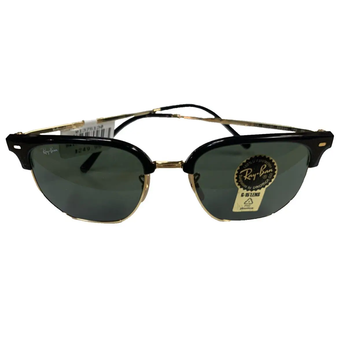 Ray Ban RB4416-601/31 Green Lens Black/gold Frame Sunglasses 53-20-145