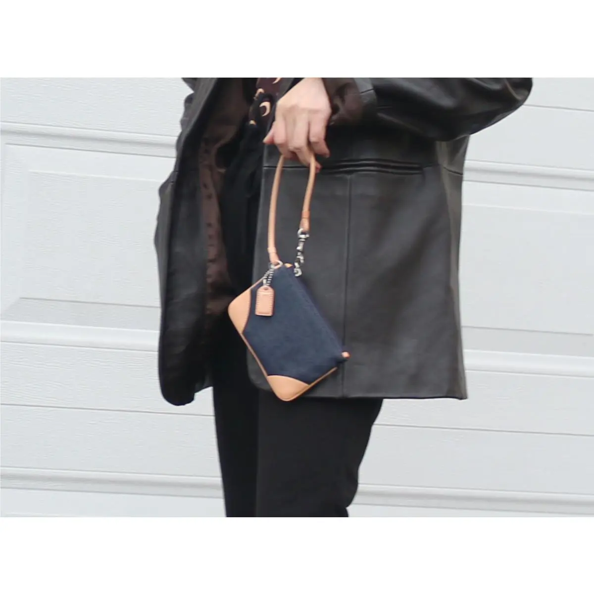 Coach Girl Denim Skinny Wristlet Wallet 6782