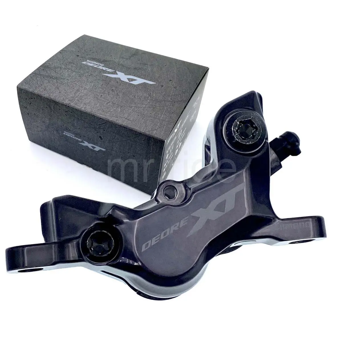 Shimano Deore XT BR-M8120 Hydraulic Disc Brake 4-Piston Caliper Front Black +pad - Black