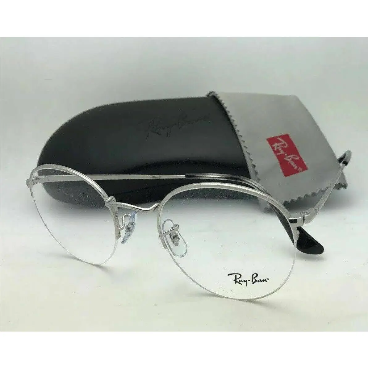 Ray-ban Rx-able Eyeglasses RB 3947V 2501 51-22 145 Round Semi Rimless Silver
